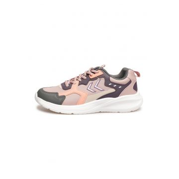 Pantofi sport wedge de piele ecologica