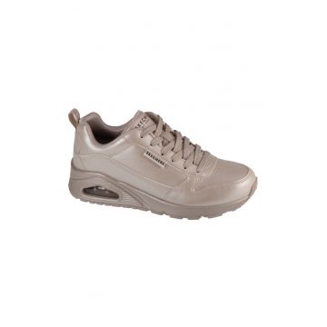 Skechers Uno - Galactic Gal pantofi sport de dama - cu sireturi sidefate - alb murdar 177104-OFWT