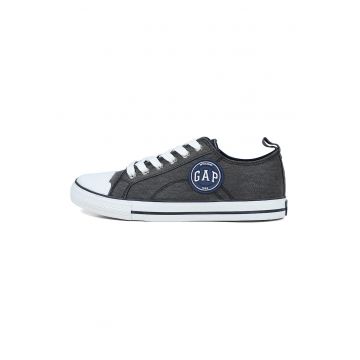 Tenisi low-cut de panza cu aplicatie logo