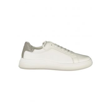 Calvin Klein Sneakers Barbati Low top Lace UP leather - alb