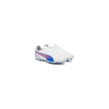 Ghete de fotbal barbati  304532320 - Piele ecologica - 47 EU - Alb
