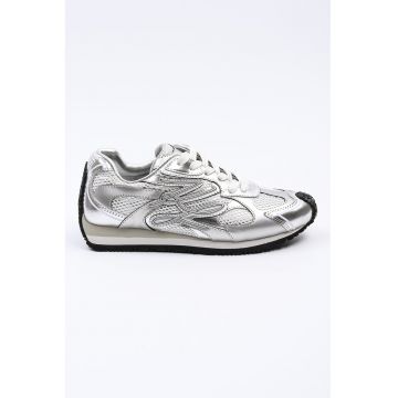 Pantofi sport cu detalii de piele