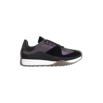 Pantofi sport cu garnituri din piele intoarsa