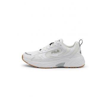 Pantofi sport cu insertii de piele ecologica