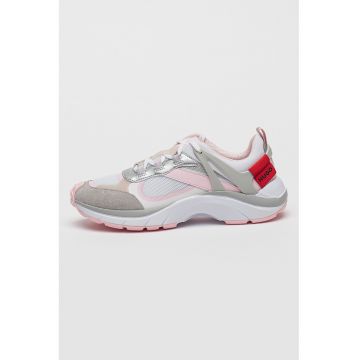 Pantofi sport cu insertii de piele intoarsa Go2