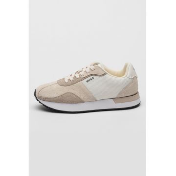 Pantofi sport cu insertii de piele intoarsa Kyria