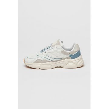 Pantofi sport cu insertii din piele intoarsa Belle