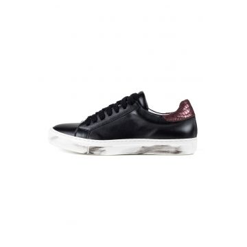 Pantofi sport de piele cu imprimeu