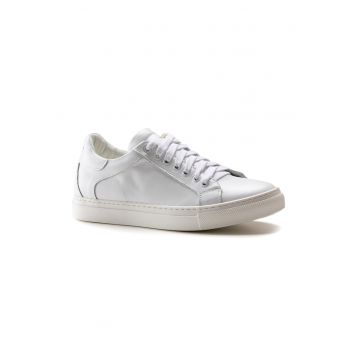 Pantofi sport de piele cu model uni