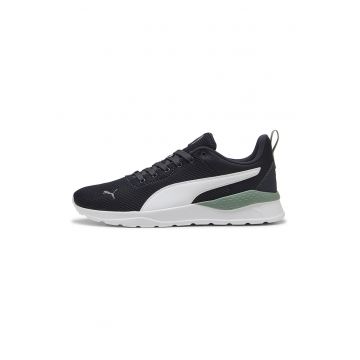 Pantofi sport de piele ecologica si material textil Anzarun Lite