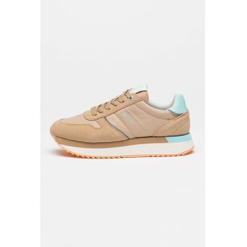 Pantofi sport din material textil cu garnituri din piele intoarsa RR274A048