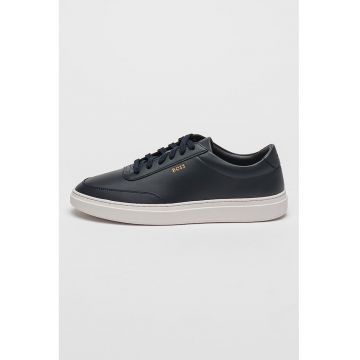 Pantofi sport din piele cu detaliu cu logo discret