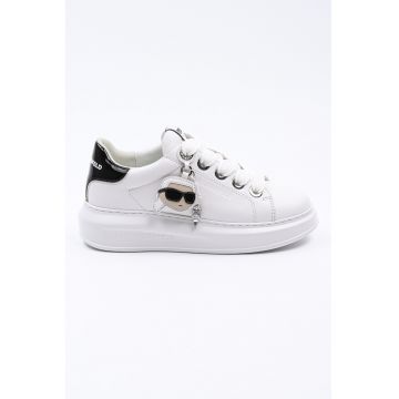 Pantofi sport din piele cu logo