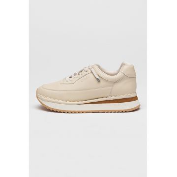 Pantofi sport din piele cu talpa wedge
