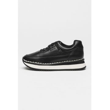 Pantofi sport din piele cu talpa wedge