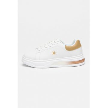 Pantofi sport flatform de piele ecologica Poli