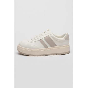 Pantofi sport low-cut de piele ecologica cu platforma Navida
