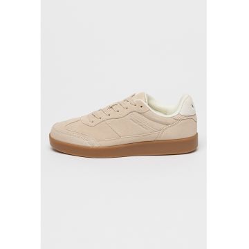 Pantofi sport low cut din piele intoarsa
