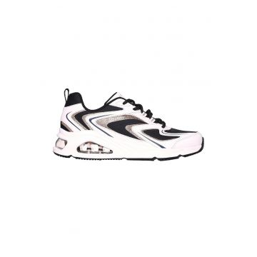 Pantofi sport wedge cu segmnete din material sintetic
