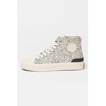 Tenisi mid-cut din piele