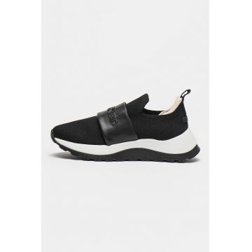 JEANS - Pantofi slip-on cu logo
