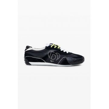 Pantofi sport cu garnituri din piele si piele intoarsa