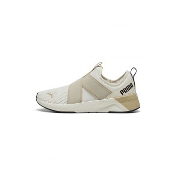 Pantofi sport cu garnituri din plasa si logo