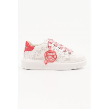 Pantofi sport de piele cu imprimeu logo Kapri