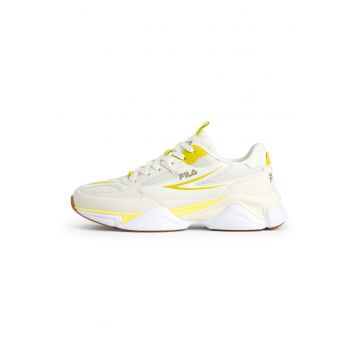 Pantofi sport de piele ecologica cu insertii din material textil Recade