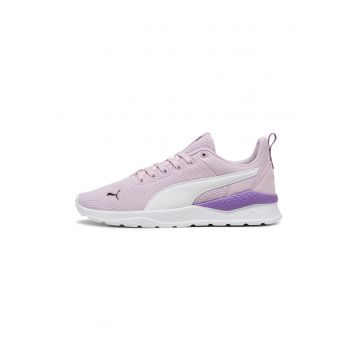 Pantofi sport de piele ecologica si material textil Anzarun Lite