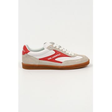 Pantofi sport din piele cu garnituri contrastante