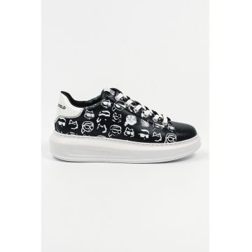 Pantofi sport din piele cu logo