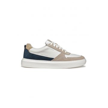 Pantofi sport din piele si piele intoarsa