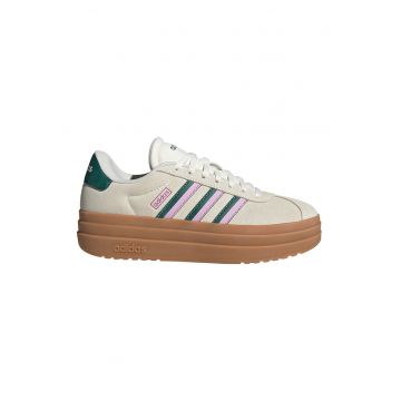 Pantofi sport flatform din piele intoarsa Court Bold
