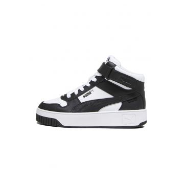 Pantofi sport mid-high de piele si piele ecologica cu banda velcro Carina Street