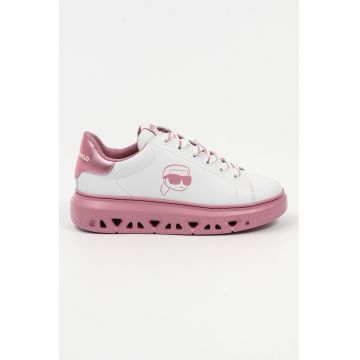 Pantofi sport wedge cu talpa perforata cu logo