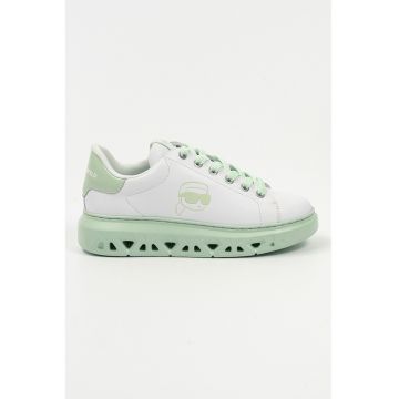 Pantofi sport wedge cu talpa perforata cu logo